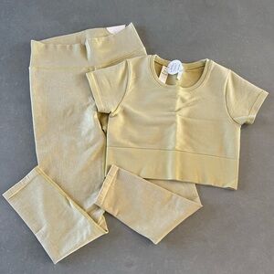 aerie athletic set - crop top & leggings